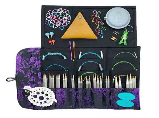 Hiyahiya Sharp/ Steel/ Bamboo Interchangeable Set (2.75-10.00mm, 16 sets of needles)